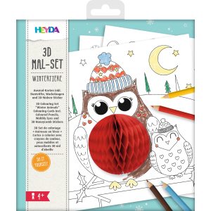 Kit de Coloriage 3D – Animaux de l&rsquo;Hiver