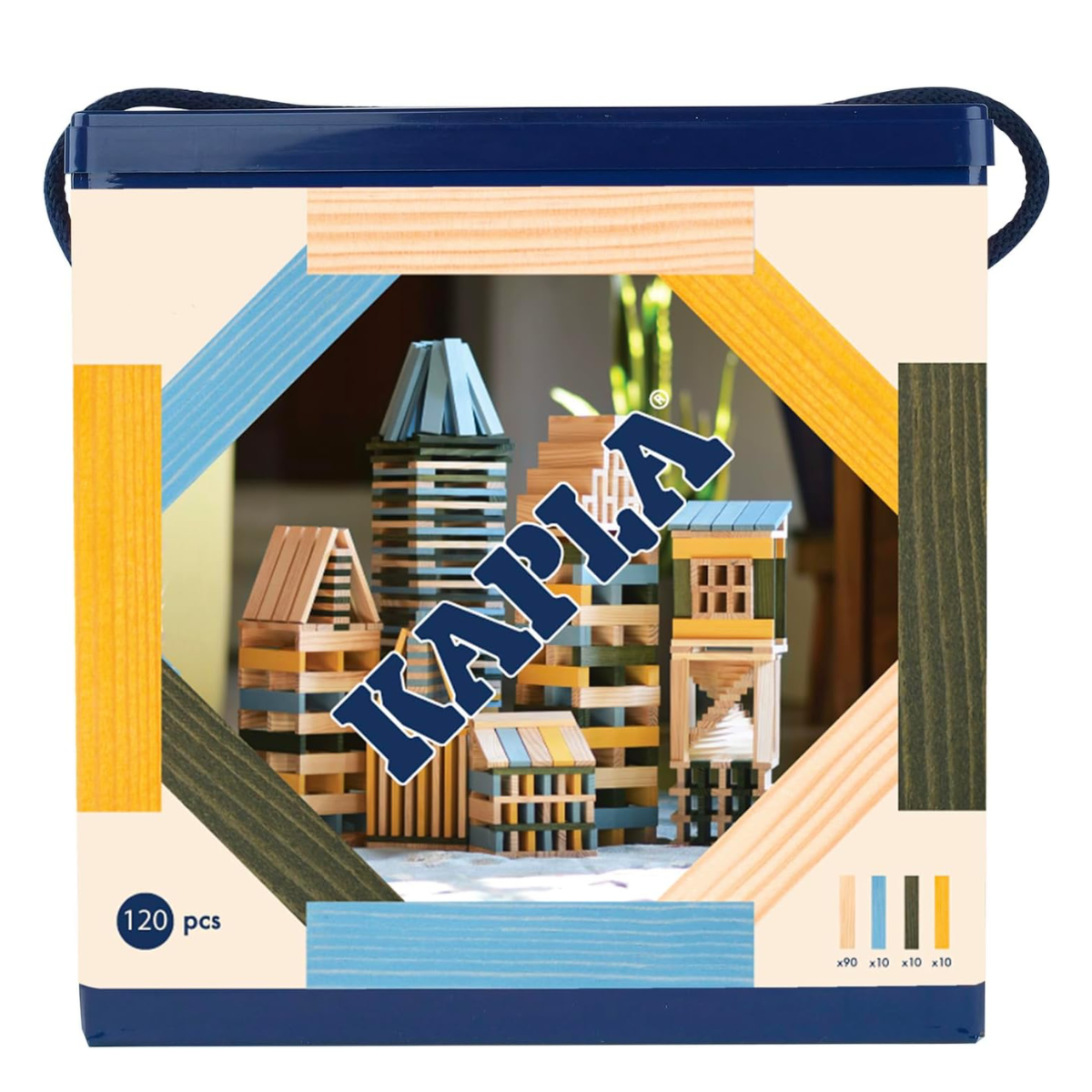 Boîte 120 Bleu Clair, Jaune & Vert – KAPLA – Image 2