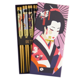 Coffret de 5 baguettes geisha moderne