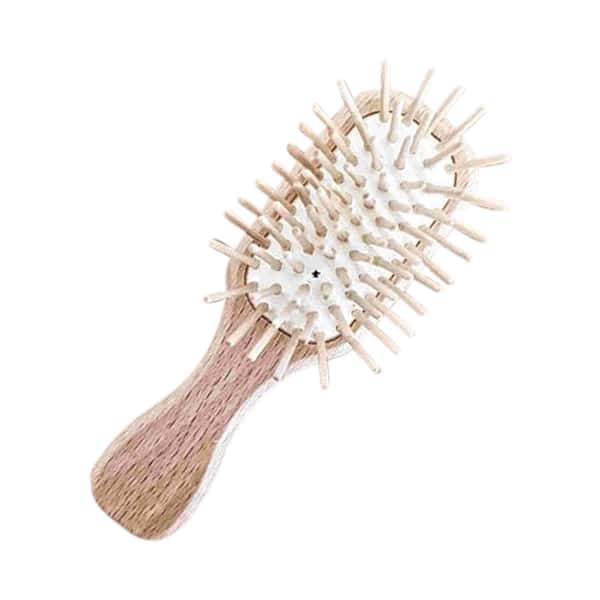 Mini – brosse à cheveux en bois – Image 3