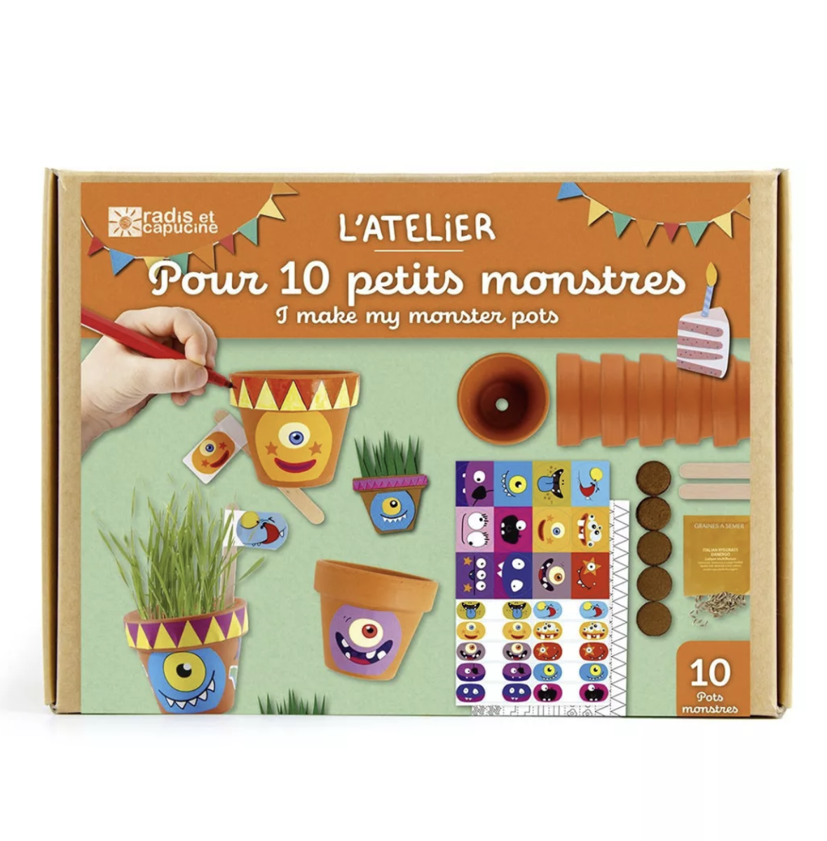 Coffret anniversaire – 10 petits pots monstres – Image 3