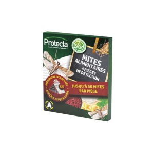 Pièges de détection pour mites alimentaires – Lot de 4 – Sans insecticide