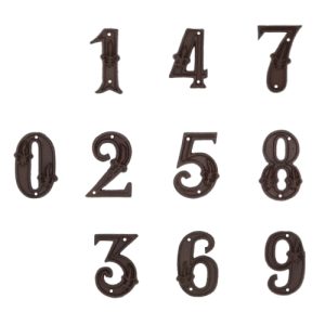 Numéro de maison en fonte