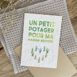 Carte ensemencée à planter – Potager