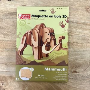 Maquette 3D en bois – Mammouth