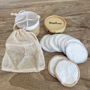 Coffret 10 disques démaquillants en bambou