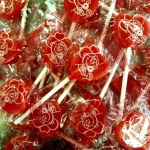 10 sucettes coeurs