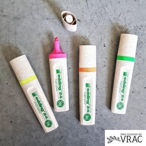 Surligneurs rechargeables – assortiment 4 couleurs